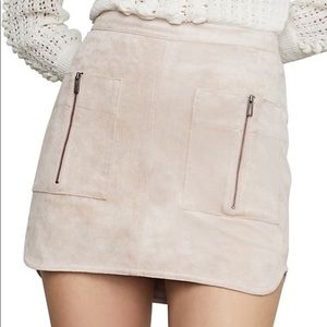 BCBG Maxazria Suede Skirt